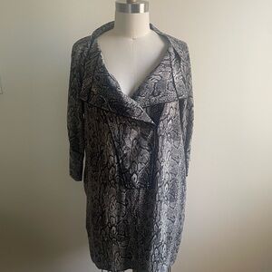 Women's Snake Print Dress Vintage